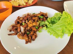 炒烧肉-大树下海鲜饭店