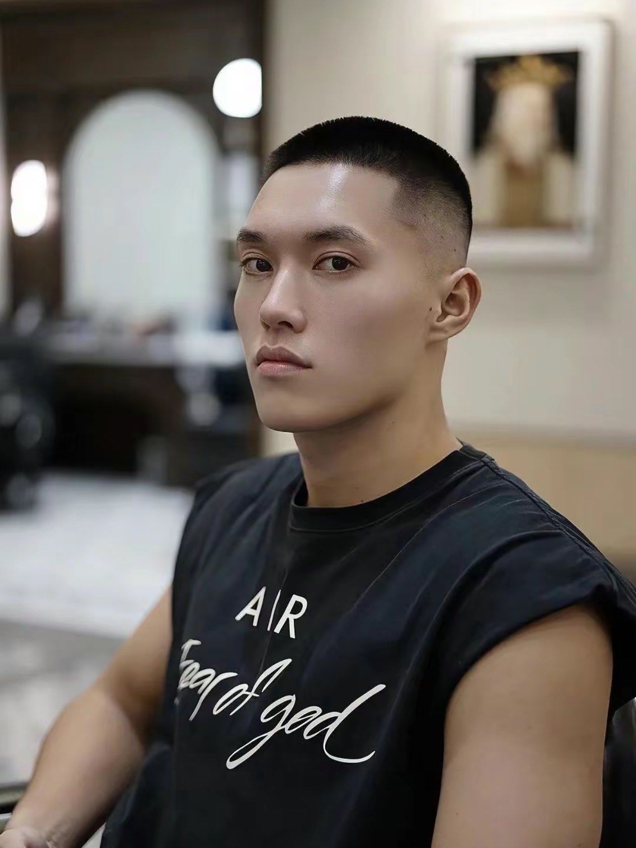 美式寸头 #圆寸 #免打理帅气又阳光的男士寸头