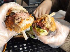 蘑菇味狠浓牛肉汉堡-bluefrog蓝蛙(皇庭广场店)