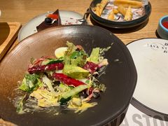 托斯卡尼蔬菜沙拉配酸奶芒果汁-原石牛扒·约会餐厅(龙城万科里店)