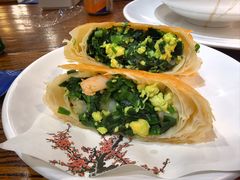 大虾仁韭菜盒-海味当家·蒸锅海鲜(星海公园店)