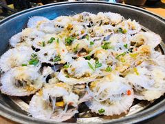 蒜蒸扇贝-海派美食·家宴海鲜青岛菜·石锅鲽鱼头(东方城店)