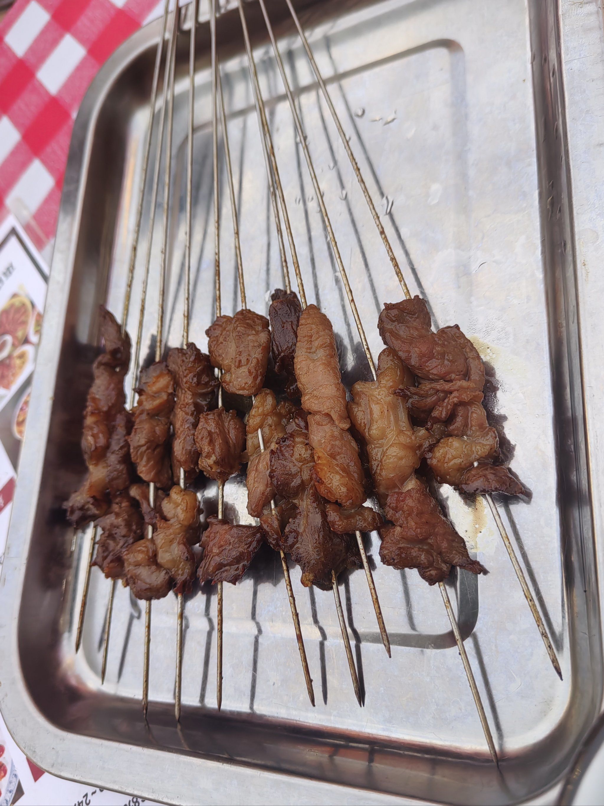川竹签烤肉海鲜纸包鱼