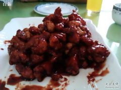 腰果鸡，甜口-大眼锅贴水饺(河东店)