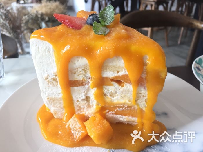 芒果爆浆蛋糕