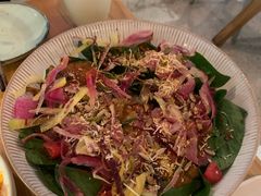 菠菜酵母温泉蛋色拉-嘻〆咩 XIME Izakaya
