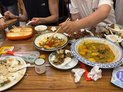 -东来菜馆•手抓海鲜家常菜•海鲜锅贴(鸽子窝店)