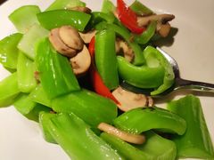口蘑炒芥菜-小放牛炒菜馆(中山路乐汇城店)