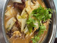 红烧肉炖粉条-福园东北菜饺子铁锅炖