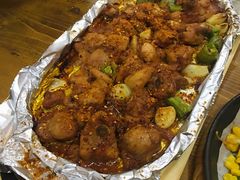 料理烤老味道鸡块-老东镇啤酒屋海鲜加工·蒸汽海鲜·海鲜烧烤(台东店)