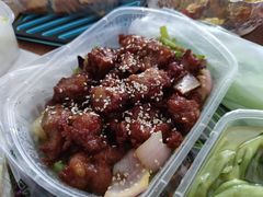 蒜香蜜汁排骨-绿茶餐厅(汇悦大融城店)