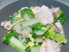 家烧小白菜笔管鱼-悦海·家宴·冰花皮皮虾大锅贴(宝龙店)