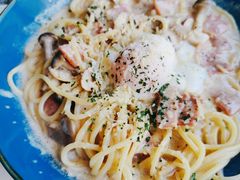 奶油汁培根溏心蛋意面-Future&Kitchen