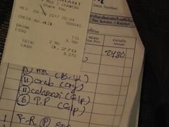 账单-Onion restaurant