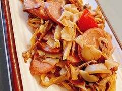 烟竹笋炒腊肠-天龙宝严素食馆(大兴善寺店)