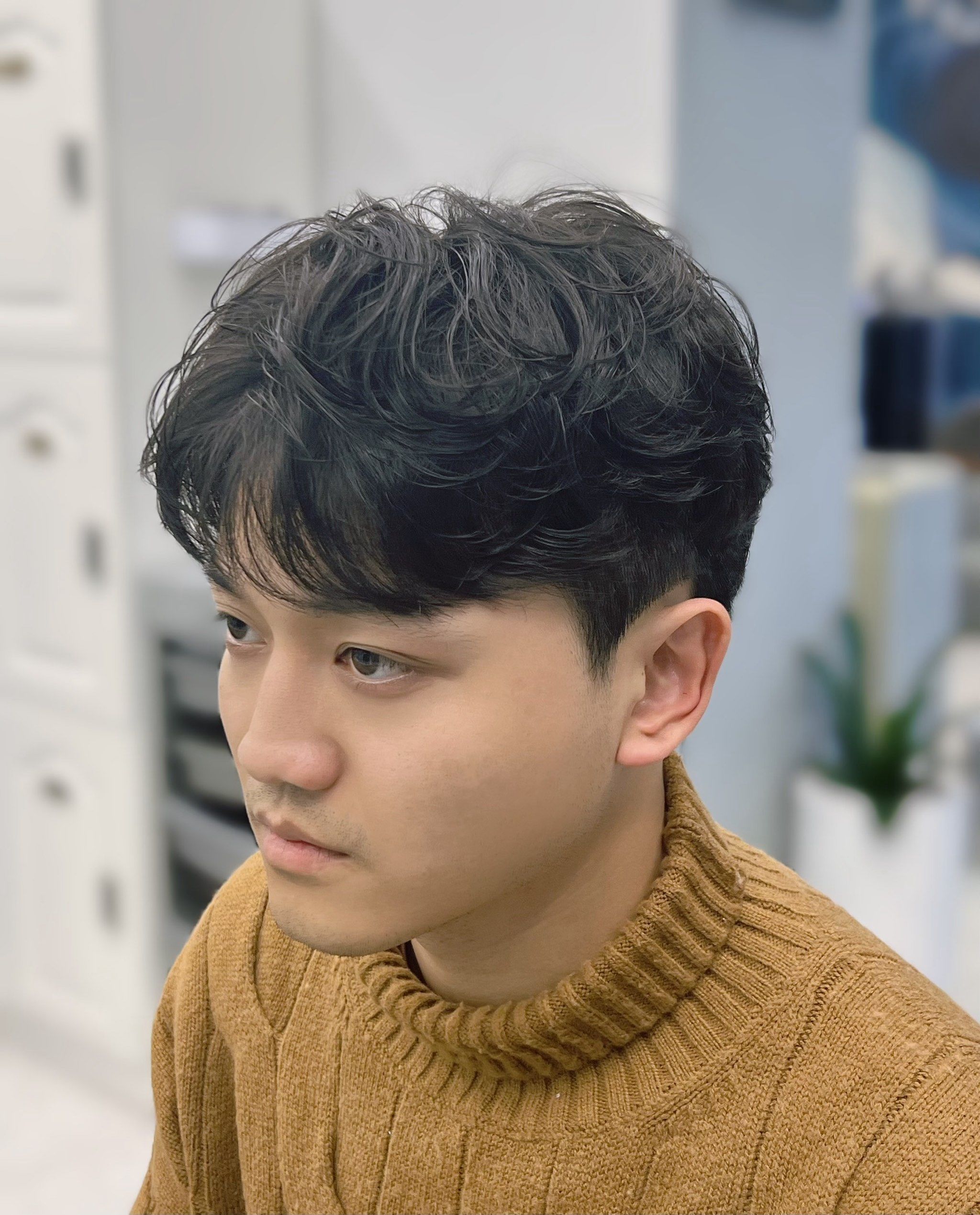 男生一定要尝试的发型三七纹理微分碎盖