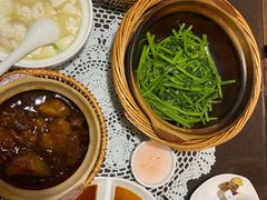啫啫虾酱空心菜-熠盛粤味(永康路店)