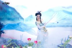 莲台咏4-九月鹰飞汉服摄影工作室