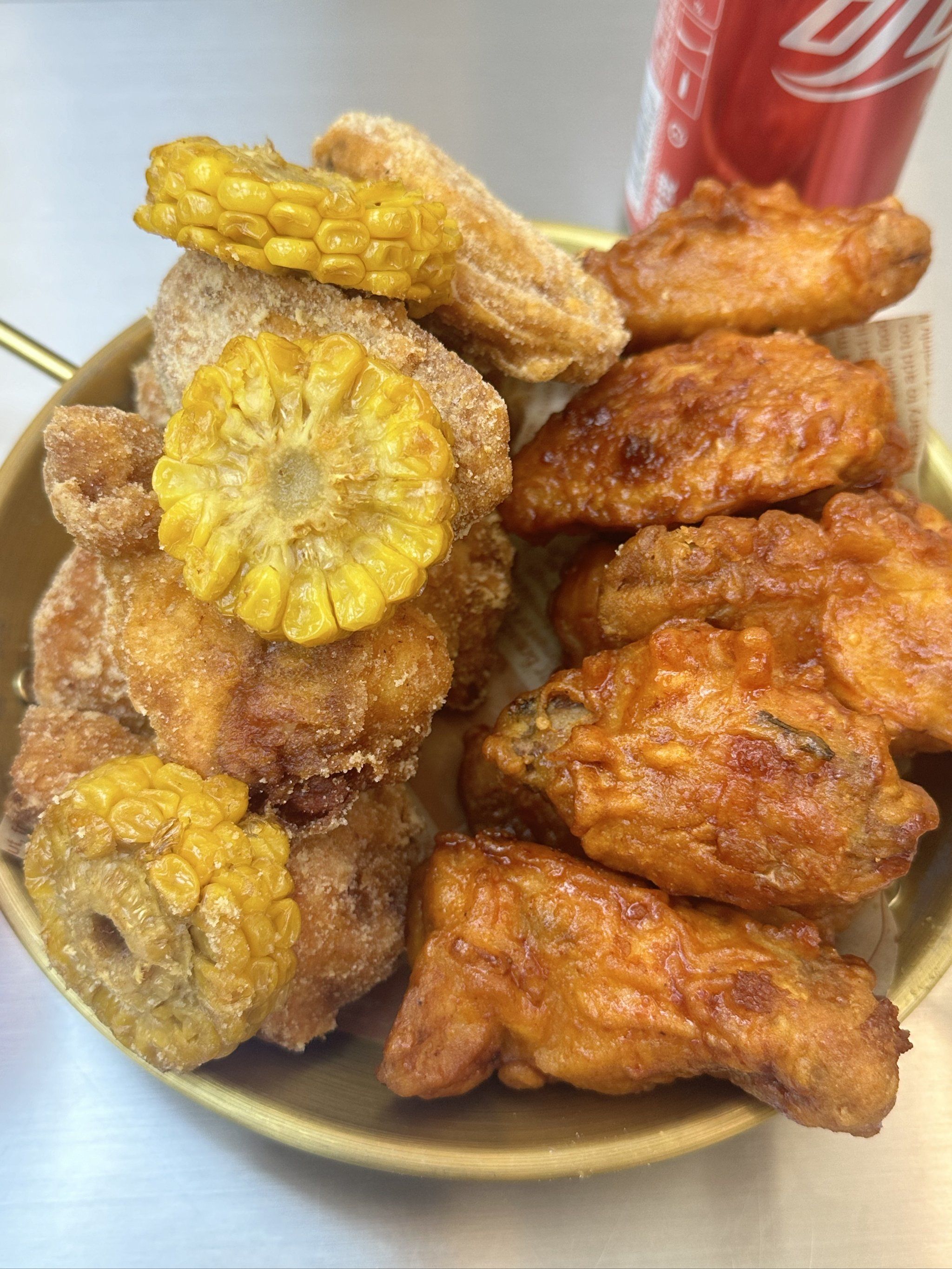 最近想吃炸鸡想了很久,点了二个口味