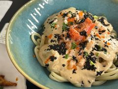 炙烤明太鱼籽野生虾仁拌面-里面·Noodlology(机电院店)