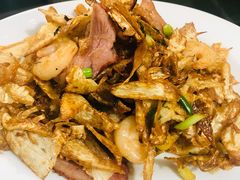 煎笋脯干贝炒虾仁-旧款宁波饭店(华敏世纪广场店)