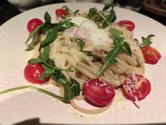 温泉蛋奶油培根细扁面-Brut Eatery悦璞食堂(建国东路店)