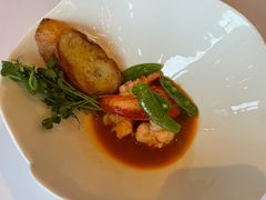 龙虾配豌豆苗和香茅龙虾汁-Jean Georges