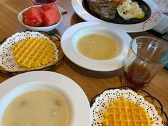 蘑菇浓汤-豪客来牛排(红豆万花城店)