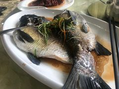 清蒸山涧鲩鱼-茗荔园农庄(大涌店)