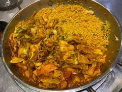 铁盘烤辣鸡（中）-山·烤辣鸡韩国料理(西溪路店)