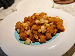 宫保鳕鱼丁-悦海·家宴·冰花皮皮虾大锅贴(宝龙店)