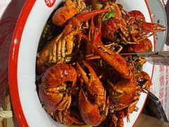 甜麻干煸小龙虾-在老街·淮安大排档·甜麻干煸龙虾·烧烤(河下古镇店)