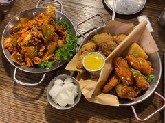 炸鸡翅一半一半-富乐满韩国正宗炸鸡韩国料理(虹泉路店)