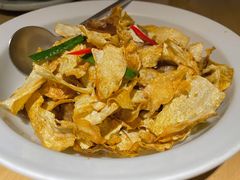 酸笋焗炒脆皮肥肠-宴南庭·闽味私房菜
