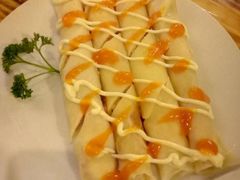 甜薄饼三文鱼卷-小V家秘制火锅鸡(钟源小区店)