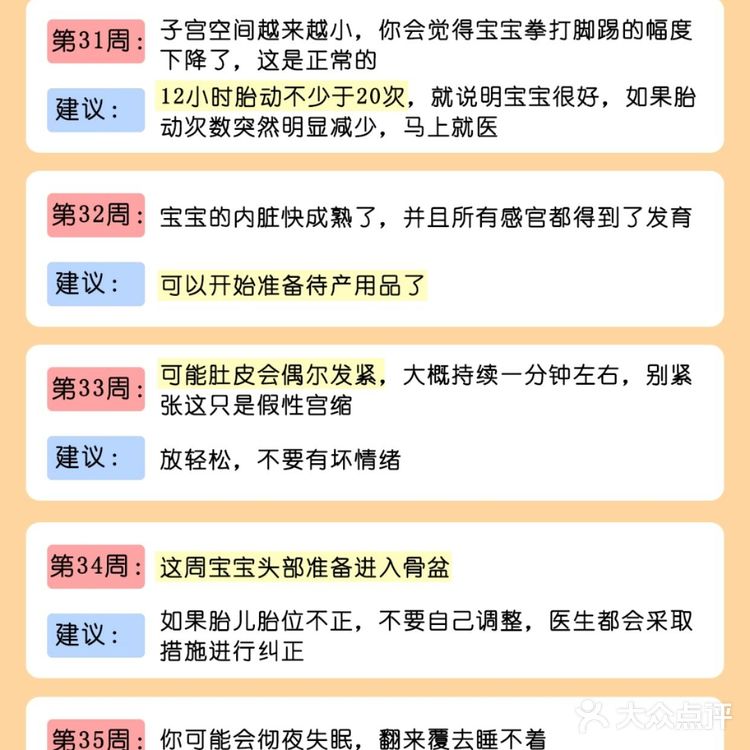 首胎妈妈必看❗️怀孕40周✨每周注意事项🌟