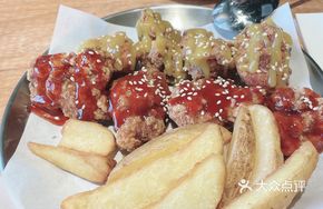 Fried Chicken and French Fries