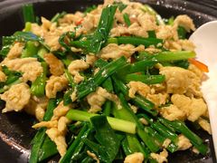 韭菜炒土鸡蛋-明仕度假山庄-中餐厅