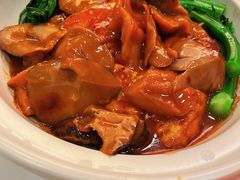 榆洱冬菇素烧自制豆腐-东海朗廷酒店-唐阁T’ANG COURT 中餐厅