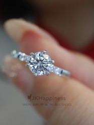 -JKHappiness培育钻石钻戒婚戒定制(天河国贸店)