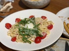 温泉蛋奶油培根细扁面-Brut Eatery悦璞食堂(愚园路店)