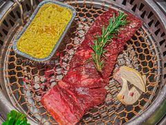 烤熟成红酒火龙果加量王牛排-木槿花韩式炭烤·熟成肉工坊(孙文东路店)