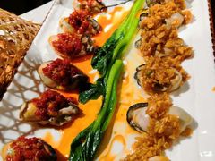-东来菜馆•手抓海鲜家常菜•海鲜锅贴(鸽子窝店)
