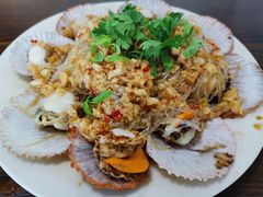 油泼扇贝-1910老鲁味海鲜·戳子肉·青岛菜(金沙滩店)