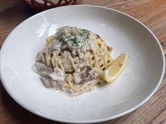 黑松露奶油蘑菇培根意面-麦田工坊(月湖店)