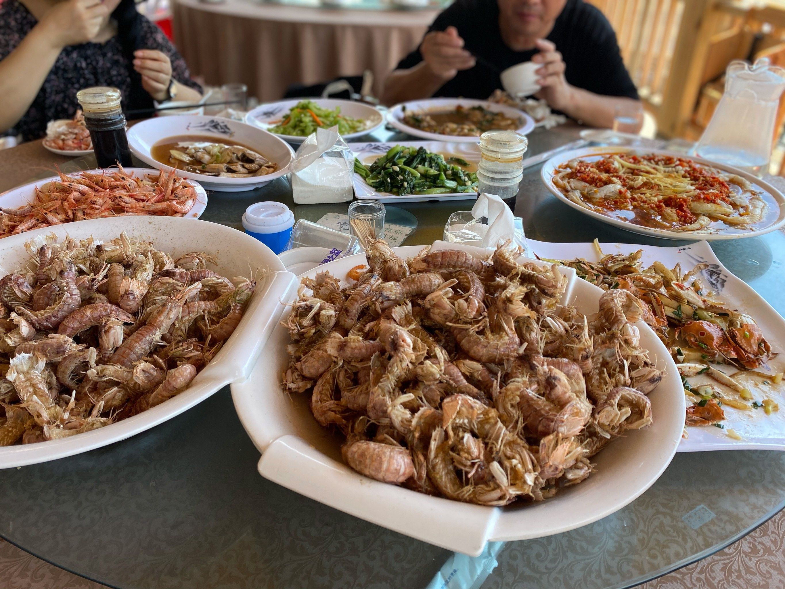 苍南渔寮出海捕鱼的收获