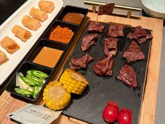 炙烤橫膈膜-左庭右院鲜牛肉火锅黑金店(陆家嘴中心店)