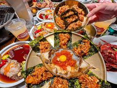 -草家酱蟹炭火烤肉店(珲春南路一店)