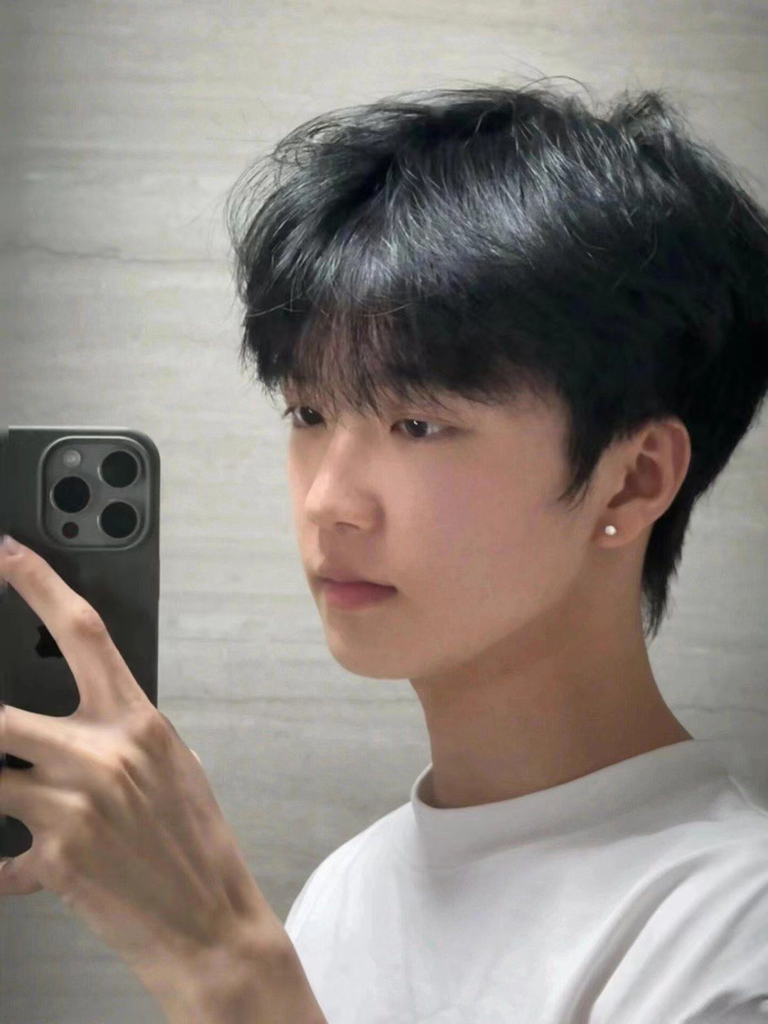 学剪帅气男生头