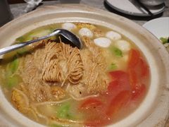 丝瓜鱼丸炖馓子-永安鱼庄·镇江菜(东吴路店)